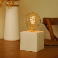 CUBE Cement Table Lamp