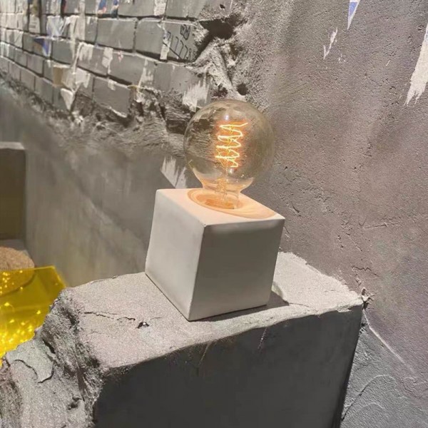 Cement deals table lamp