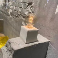 CUBE Cement Table Lamp