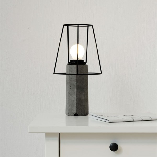 مصباح طاولة أسمنت شبه منحرف