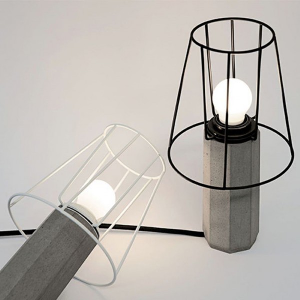 مصباح طاولة أسمنت شبه منحرف