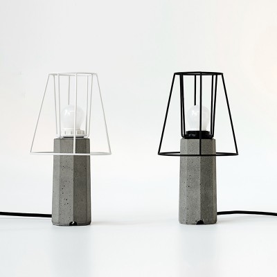 مصباح طاولة أسمنت شبه منحرف