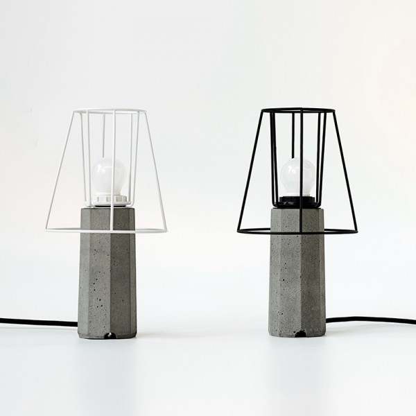 مصباح طاولة أسمنت شبه منحرف