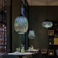 مصباح قلادة الشمال الملونة الحديثة ثلاثية الأبعاد