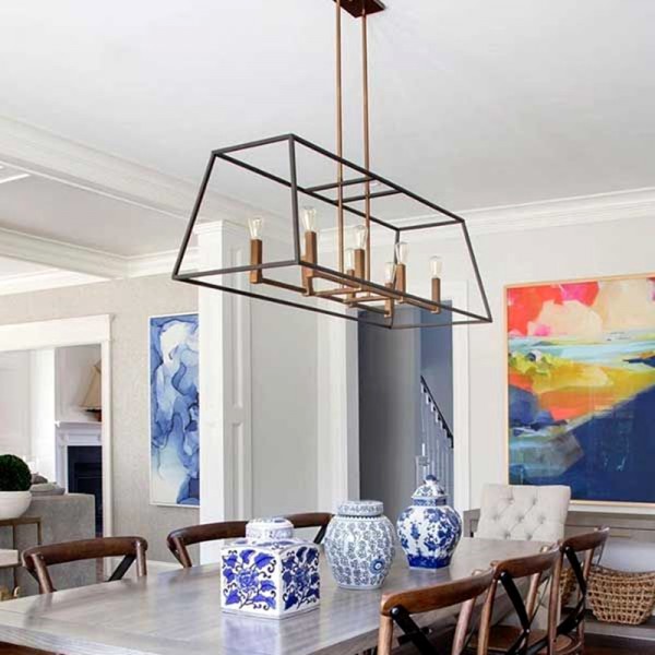 Trapezium Cage Pendant Light