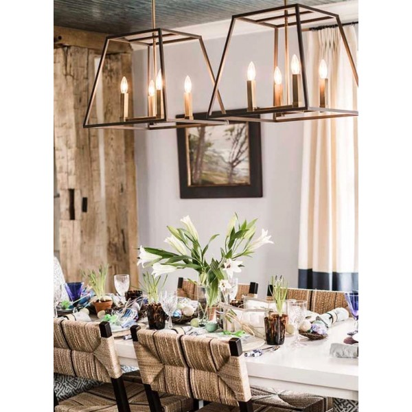 Trapezium Cage Pendant Light