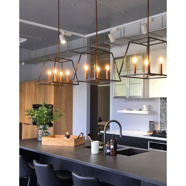 Trapezium Cage Pendant Light