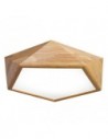 LEXA Geometric LED Ceiling Light in Wood