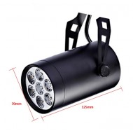 ضوء المسار LED 7W باللون الأسود