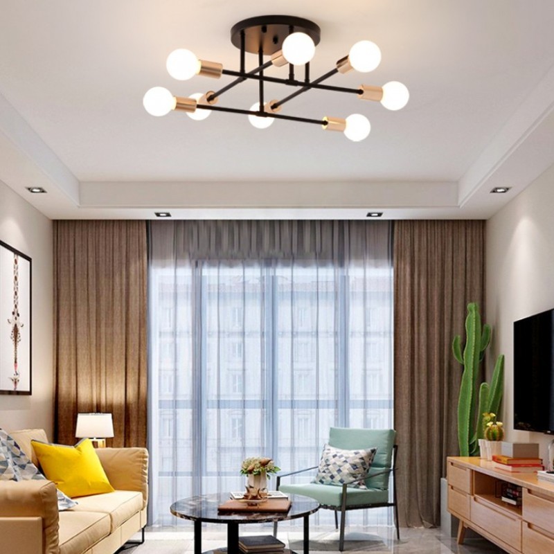 Smuxi 6/8 Head LED Industrial Iron Ceiling Light