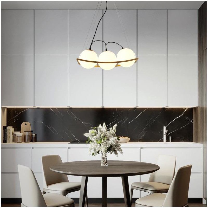 Curved Pea Pendant Lamp