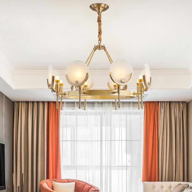 DISC Marble Chandelier