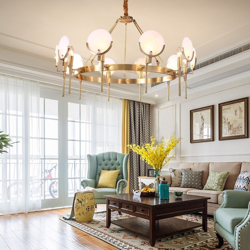 DISC Marble Chandelier