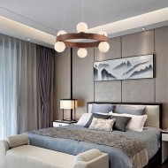 GRAND Wooden Chandelier