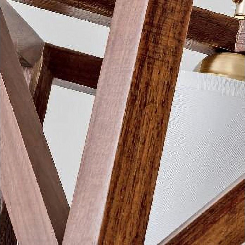 فانوس خشبي قلادة الخفيفة