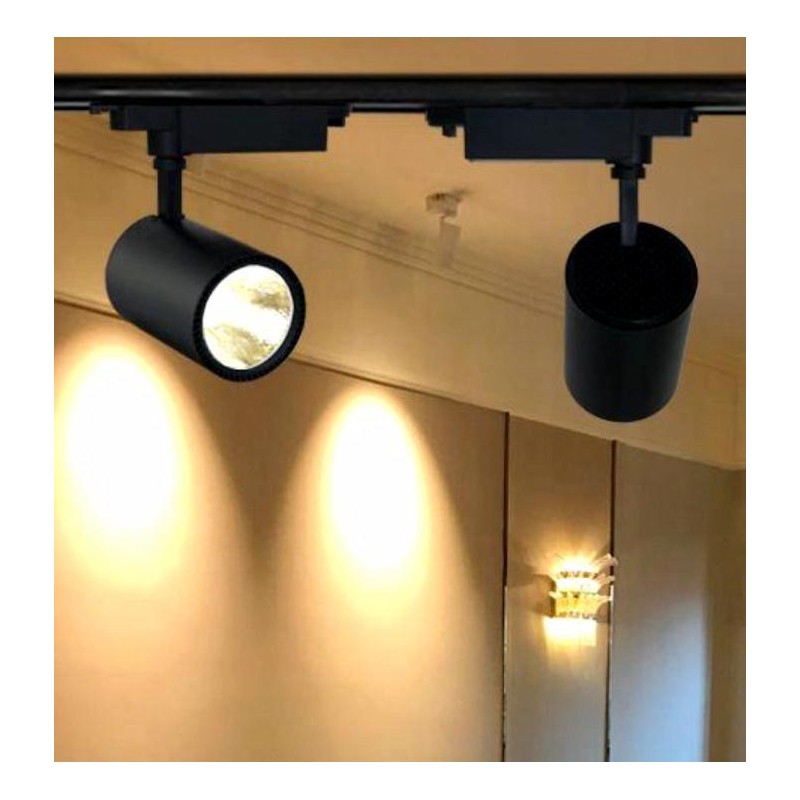 LED 20W COB Track Light in Black