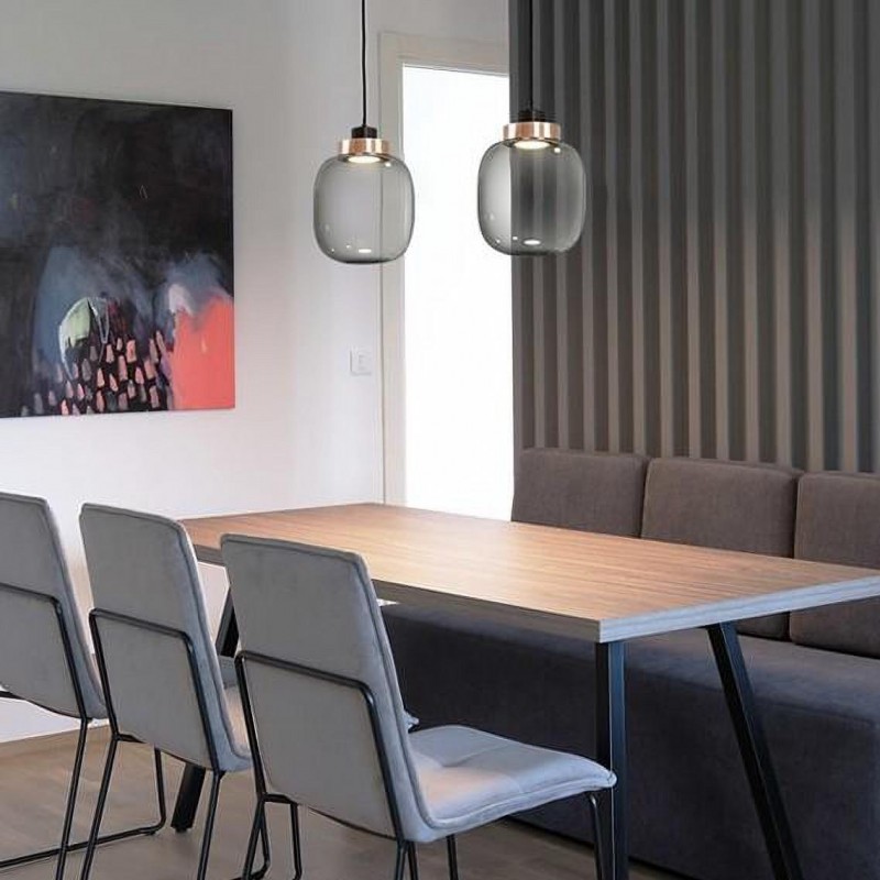 مصباح قلادة زجاجي LED