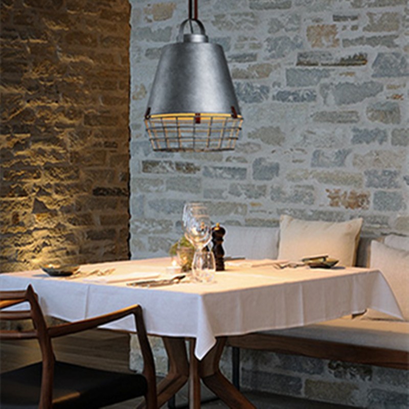 VENUKA Industrial Grille Pendant Lamp