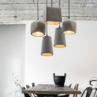 VARBRITT Geometric Cement Pendant Light