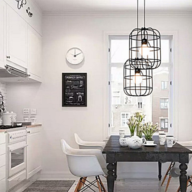 CLINTON Loft Caged Pendant Lamp