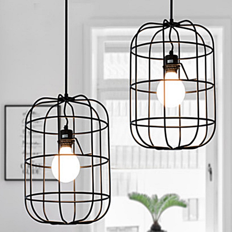 CLINTON Loft Caged Pendant Lamp