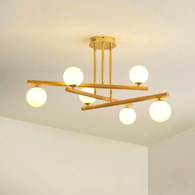 ضوء جزيئي LINE خشبي