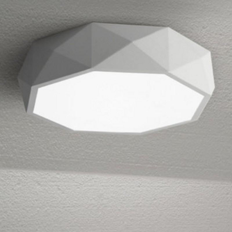 TEVA Octagon Jewel LED Ceiling Lamp in White