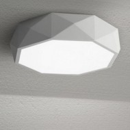 TEVA Octagon Jewel LED Ceiling Lamp in White