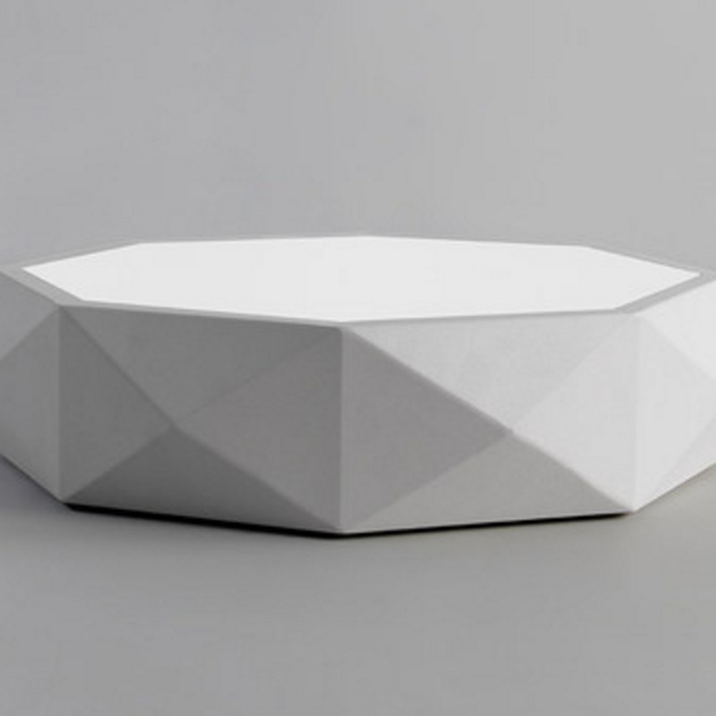 TEVA Octagon Jewel LED Ceiling Lamp in White