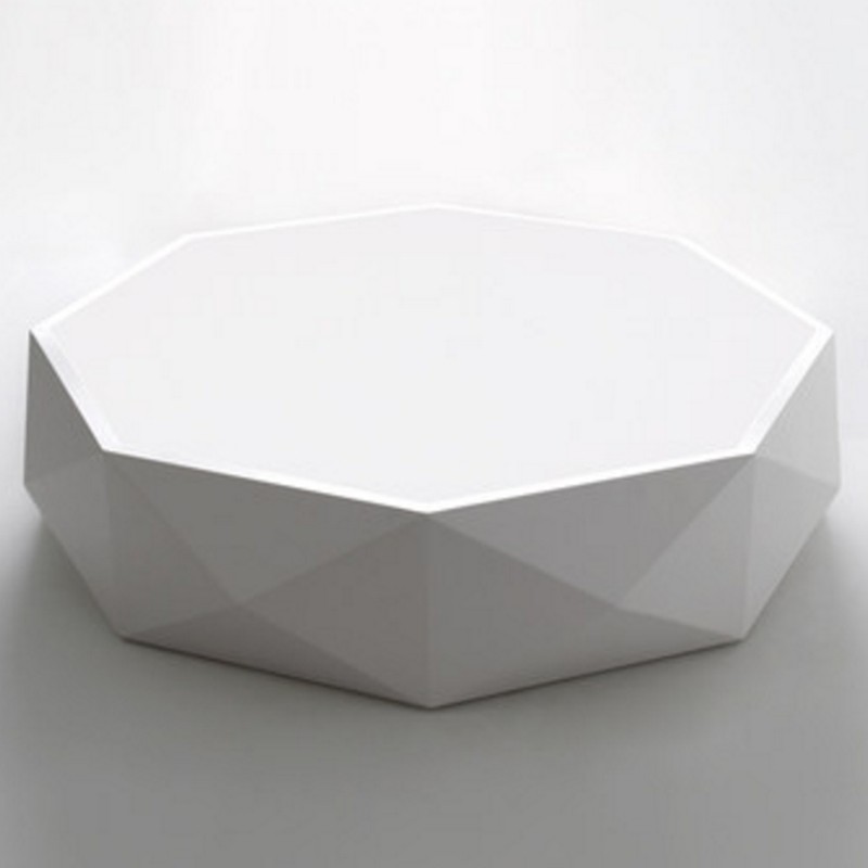 TEVA Octagon Jewel LED Ceiling Lamp in White