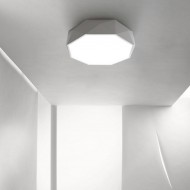 TEVA Octagon Jewel LED Ceiling Lamp in White