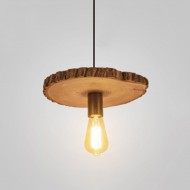 الحلقة الخشبية قلادة الخفيفة