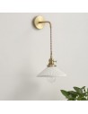 Modern Pleated Ceramic Wall Light