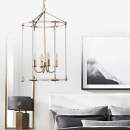 بساطتها قلادة ضوء قفص