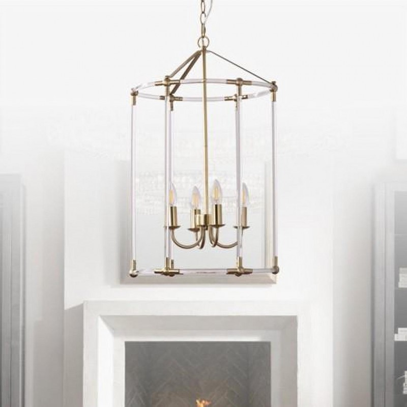 بساطتها قلادة ضوء قفص