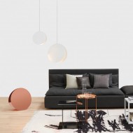 CRIMSON قلادة ضوء دائرية