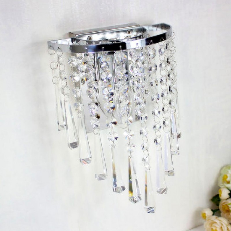 مصباح حائط كريستال حديث