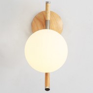AQUEENA Globe Wall Lamp