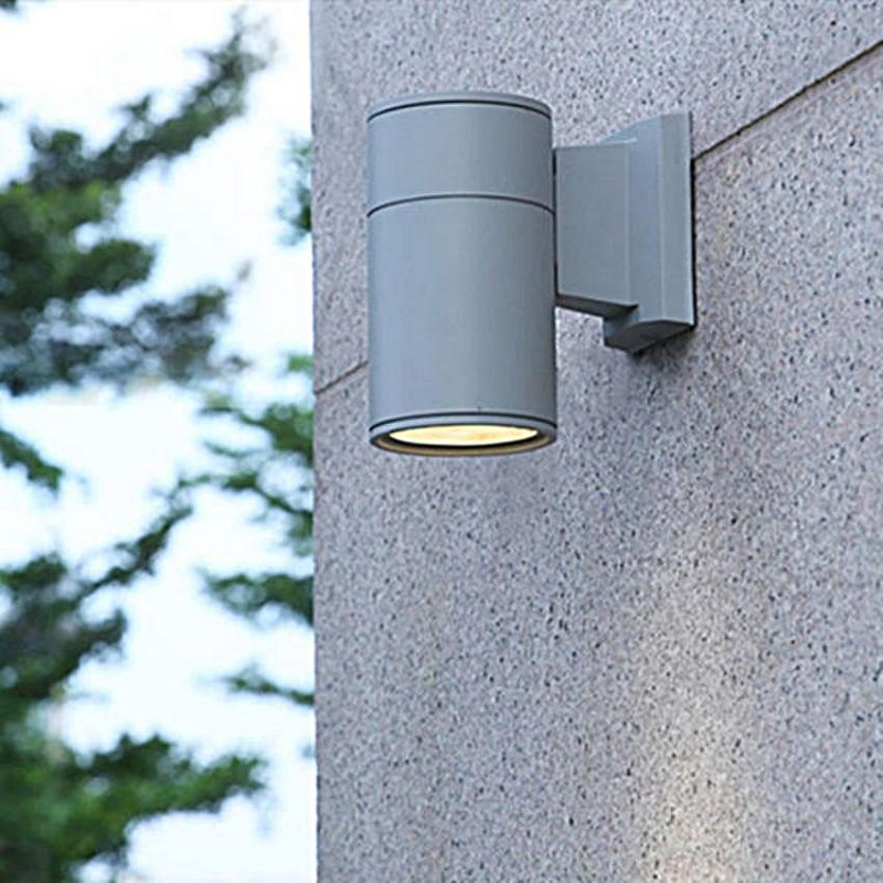 مصباح الجدار LED الخارجي على شكل أسطوانة
