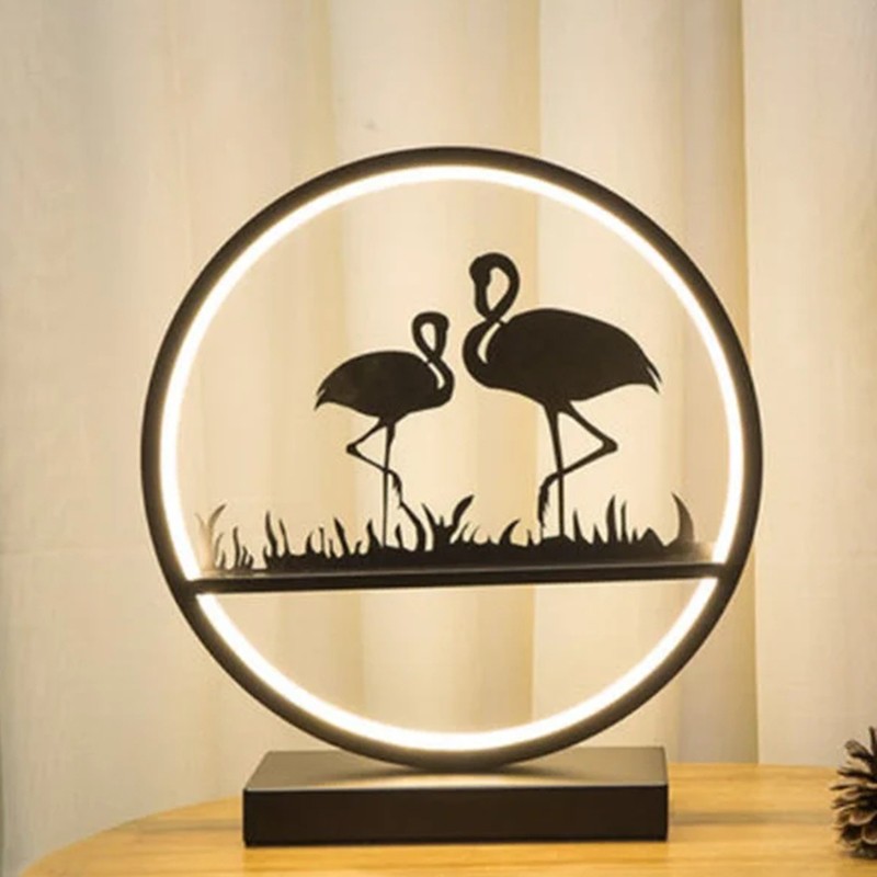 Artistic LED Ring Table Lamp