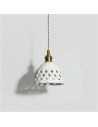 Openwork Ceramic Pendant Light