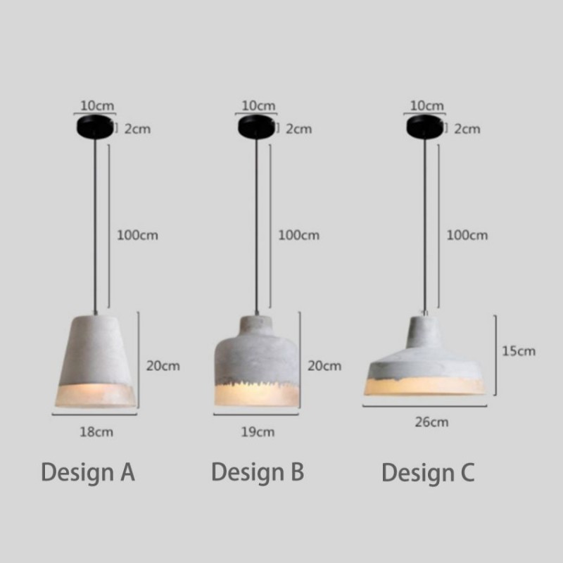 DELIA Cement Pendant Light