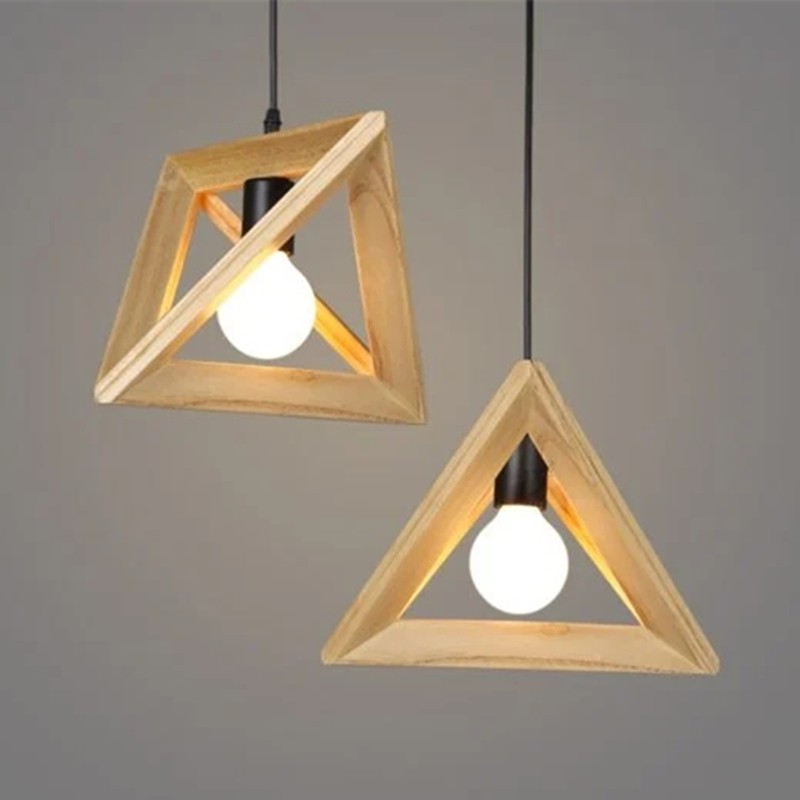 SIMIG Geometric Woody Pendant Lamp