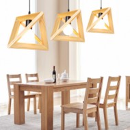 SIMIG Geometric Woody Pendant Lamp