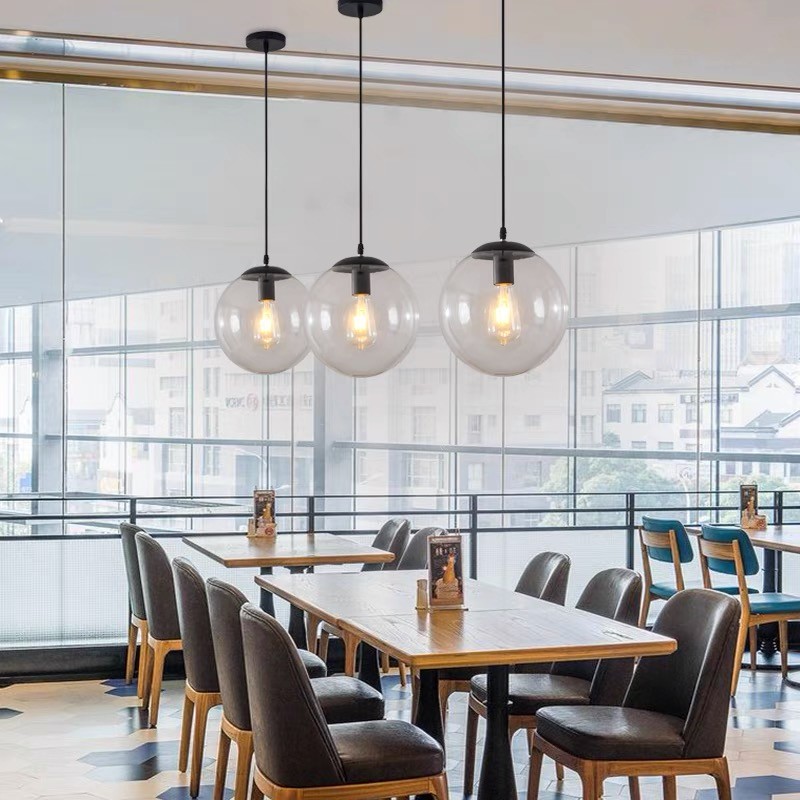 Pendant light sales glass globe