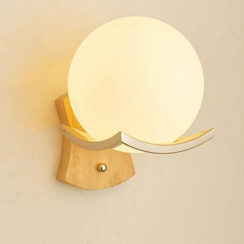 مصباح حائط خشبي حديث داخلي