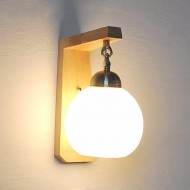 مصباح حائط خشبي حديث داخلي