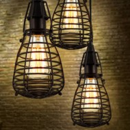 HEDRON Web Cage Pendant Light