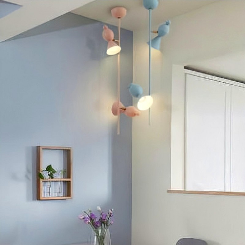 FLYCATCHER مصباح معلق على شكل طائر جاثم