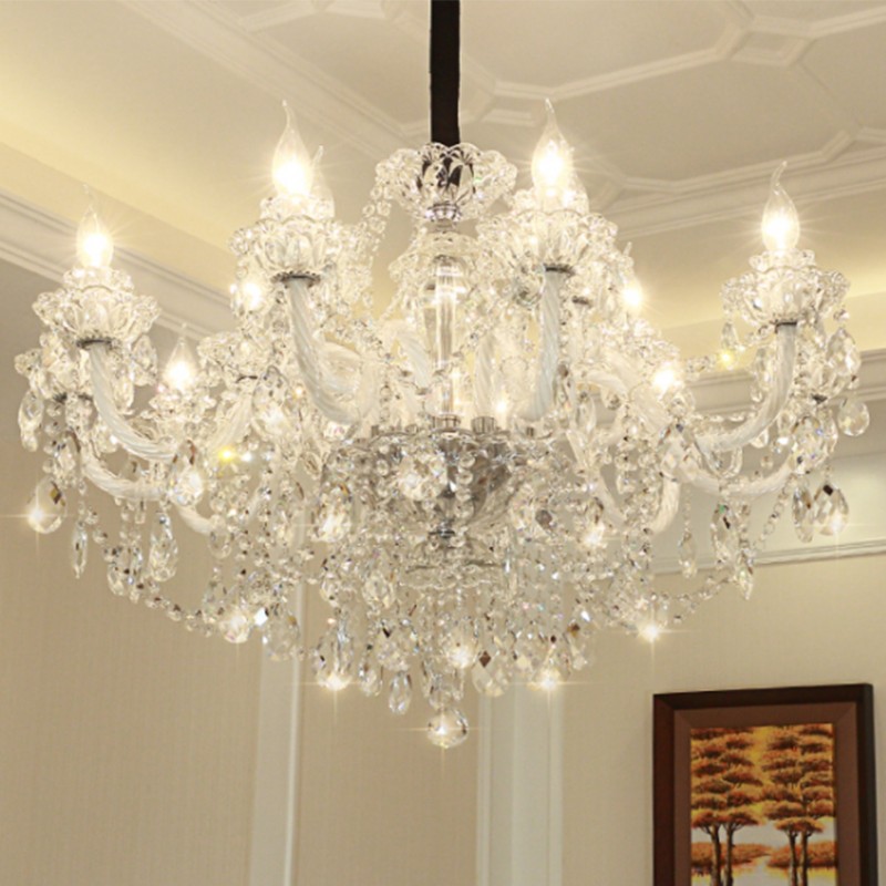 Candlestick Crystal Chandelier